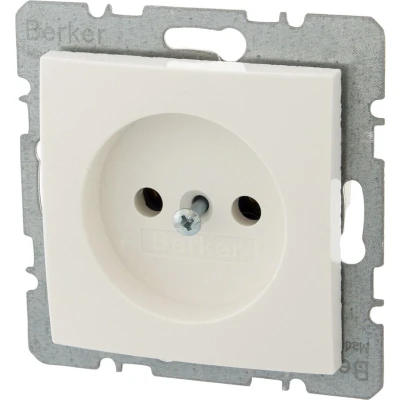Afbeelding van Berker S1 contactdoos inbouw 1 voudig polarwit 54.003.40