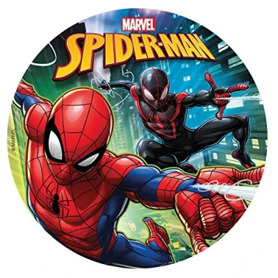 Afbeelding van Dekora Eetbare schijf voor Spiderman verjaardagstaart decoratie, 20 cm