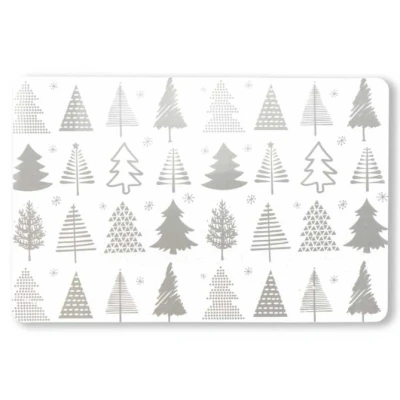 Afbeelding van Placemat Xmas Tree 30x45cm Zilver