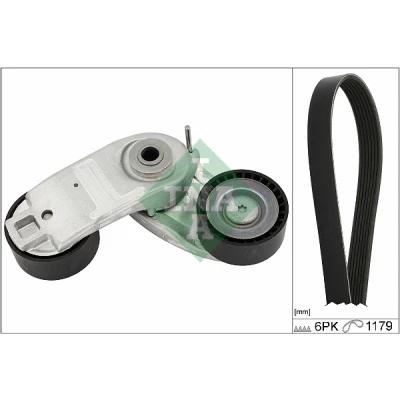 Afbeelding van Poly V riem set Schaeffler INA 529 0569 10, voor o.a. FORD