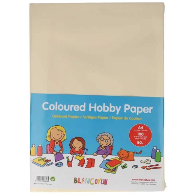 Afbeelding van Hobbypapier Gekleurd A4, 80grams, 100vellen