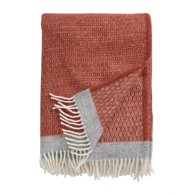 Afbeelding van Wollen Plaid Rood Bruin 130 x 200 cm Klippan
