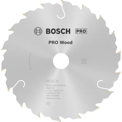 Afbeelding van Bosch Accessories Standard for Wood Speed 2608640781 Hardmetaal cirkelzaagblad 150 x 20 2.2 mm Aantal tanden: 18 1 stuk(s)