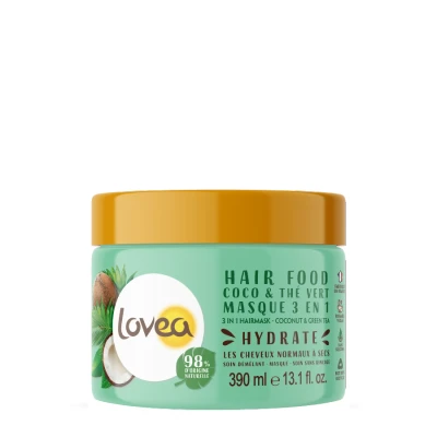 Afbeelding van Lovea 3 in 1 Haarmasker Kokos &amp; Groene Thee