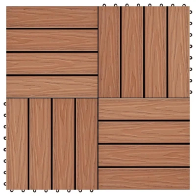 Afbeelding van Terrastegels diep reliëf 30x30 cm 1 m² HKC lichtbruin 11 st