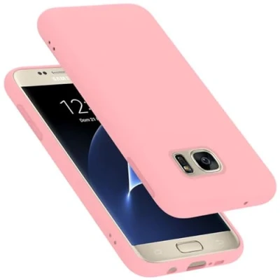Afbeelding van Cadorabo Hoesje geschikt voor Samsung Galaxy S7 Case in LIQUID ROZE Beschermhoes TPU silicone Cover