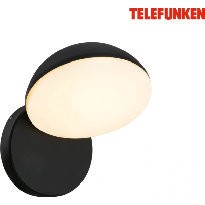 Afbeelding van TELEFUNKEN LED wandlamp 323205TF IP54 Warm wit licht 1000 lumen Ontstekingsbestendig voor lange levensduur 15 x 16 18 cm Zwart