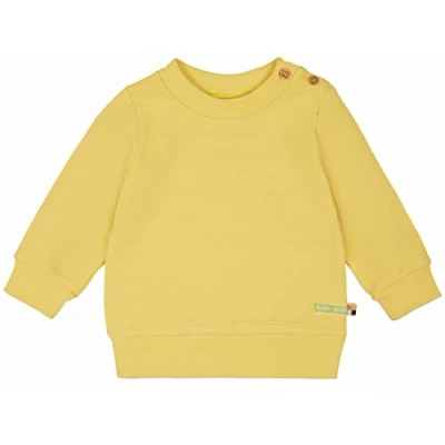 Afbeelding van loud + proud Unisex kinderen ribstructuur, GOTS gecertificeerd shirt, goud, 62/68, 62/68 cm