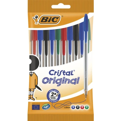 Afbeelding van Balpennen Cristal BIC Assorti 10 stuks