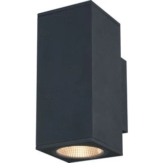 Afbeelding van Slv enola square up down m outdoor led wandopbouwarmatuur antraciet 1003419