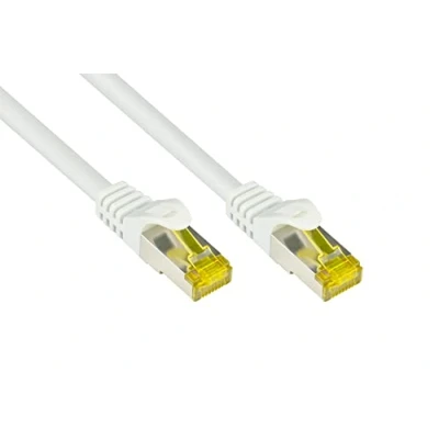 Afbeelding van S/FTP CAT7 10 Gigabit netwerkkabel / wit LSZH 90 meter