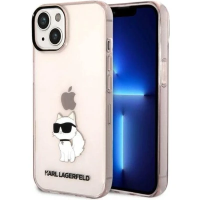 Afbeelding van Karl Lagerfeld KLHCP14SHNCHTCP Case voor iPhone 14 6.1&quot; roze hardcase Iconic Choupette