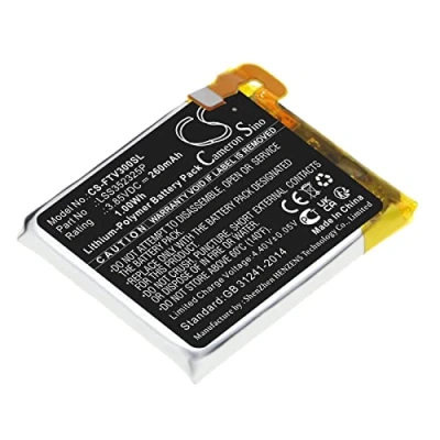 Afbeelding van TECHTEK Batterijen 260mAh compatibel met [Fitbit] Versa 3 vervangt LSS352325P FBA