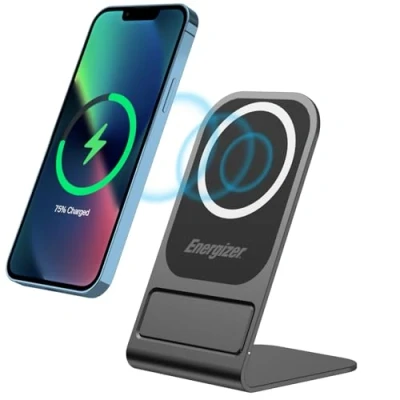 Afbeelding van Mag Safe Draadloze oplader, 15 W, ultrasnel opladen, draadloos, voor Android telefoons, iPhone, Samsung, Google Pixel (WCP109)