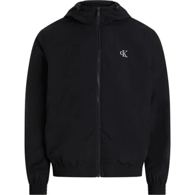 Afbeelding van Calvin Klein Jeans Hooded Lichte jas, Heren, Maat: Small, Black