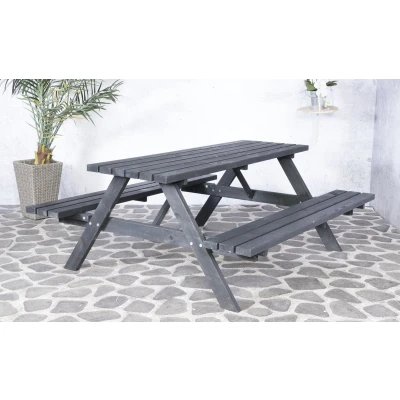Afbeelding van SenS Line Julia picknicktafel / picknickbank Grenenhout Zwart