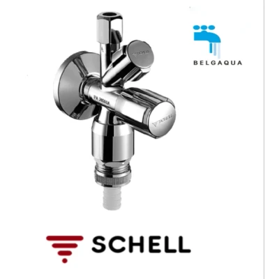 Afbeelding van Schell Comfort combihoekregelkraan+bel.+kk 1/2&quot; x 10 mm knel chroom