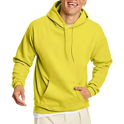 Afbeelding van Hanes Heren trui EcoSmart Hooded Sweatshirt, Geel, L