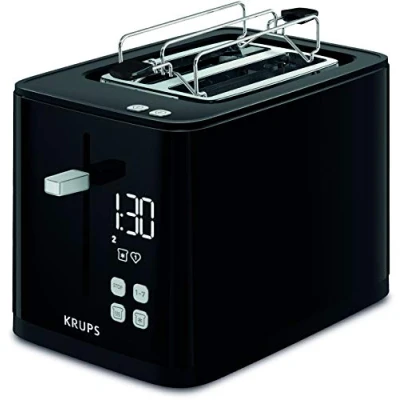 Afbeelding van Krups Toaster KH6418 Smart&#039;n Light Digitaal display, 7 bruiningsgraden, automatische centrering van het brood