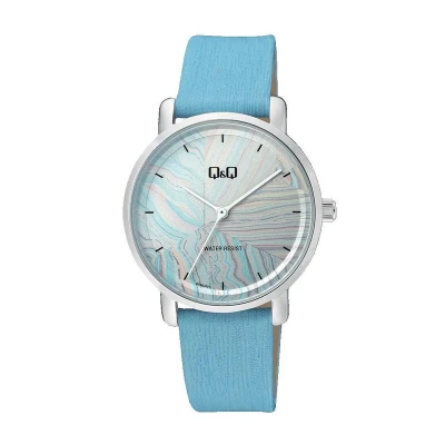 Afbeelding van Prachtig Q&amp;Q dames horloge met sierlijke wijzerplaat QZ46J301