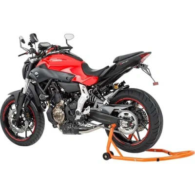 Afbeelding van Hi Q Tools Montagestandaard motor standaard motorkrik II achteraan, uniseks, multifunctioneel, het hele jaar door, staal