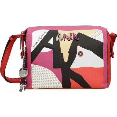 Afbeelding van Anekke Hollywood Fashion Rectangular Crossbody Bag L Multicolor