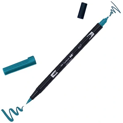 Afbeelding van Tombow ABT dubbele brushpen tiki teal 407