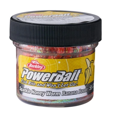 Afbeelding van Berkley Powerbait Power Scales Honey Worm Creature Bait 2.5cm (55 Stuks) Orange/Scales Forel kunstaas