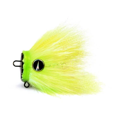 Afbeelding van VMC Mustache Rig X1 L UV Chartreuse Jighead 40g Loodkoppen