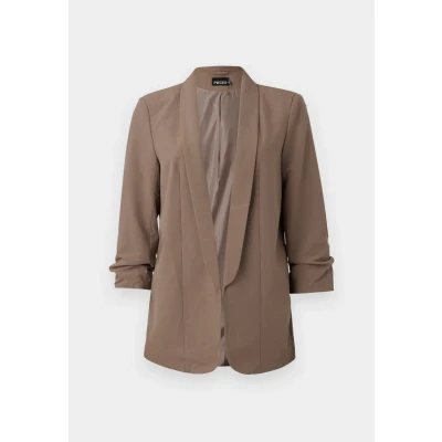 Afbeelding van Pieces Pcbosella 3/4 Blazer, Dames, Maat: XS, Fossil