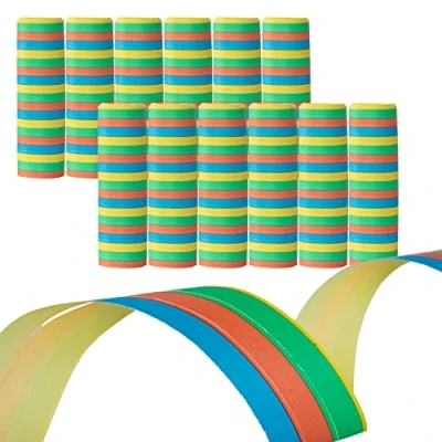 Afbeelding van Idena 8274040 Papieren slingerset, 12 rollen met elk 18 scheurvellen, decoratie, kinderfeestje, carnaval, themafeestje