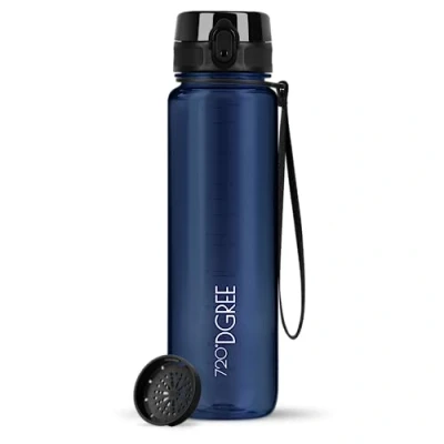 Afbeelding van uberBottle Drink Bottles, with fruitszeef, 350ml/500ml/650ml/1l/1,5l, BPA vrij, sportfles voor universiteit, fitness, sport, outdoor, waterfles van Tritan, light, onbreekbaar, duurzaam, blauw, 1000ml
