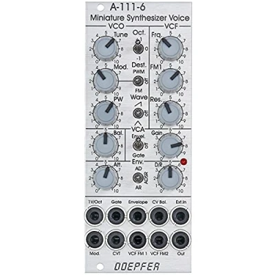 Afbeelding van Doepfer A 111 6 Mini synthesizer Standard (Silver) Voice modular