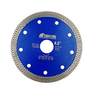 Afbeelding van SHDIATOOL Diamantdoorslijpschijf slijpschijf turbo net met X velgsegment voor keramische tegels diameter 115 mm
