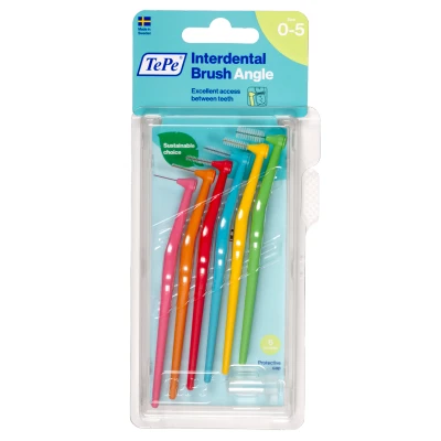 Afbeelding van 10x TePe Angle Interdentale Ragers Gemengd blister à 6 stuks