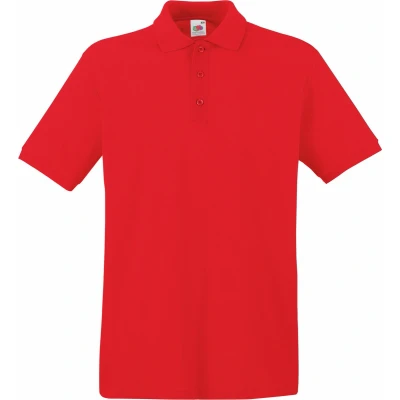 Afbeelding van Fruit Of The Loom Premium Heren Poloshirt Met Korte Mouwen (Rood)