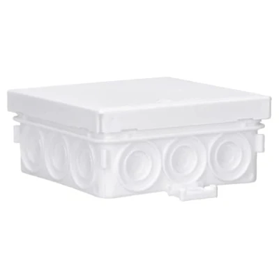 Afbeelding van Voxura 10 stuks vochtige ruimte opbouw aansluitdoos verdeeldoos 85 x 37 mm IP55 aftakkast AP wit
