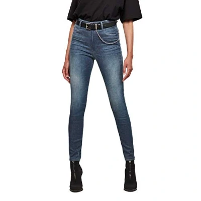 Afbeelding van G Star Raw Kafey Ultra High Skinny Jeans dames Jeans,Blau (Worn in Gravel Blue C431 b844),24W / 28L
