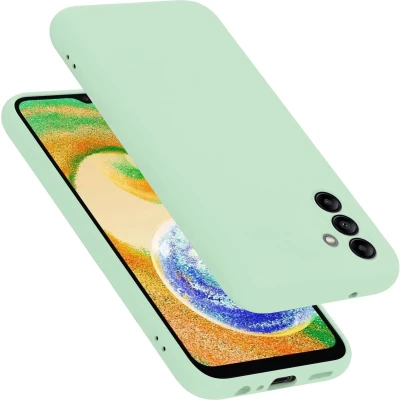Afbeelding van Cadorabo Hoesje geschikt voor Samsung Galaxy A04s Case in LIQUID LICHT GROEN Beschermhoes TPU silicone Cover