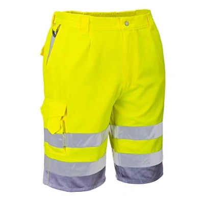 Afbeelding van Hi Vis Polykatoen Korte Broek maat Large, YeGrey