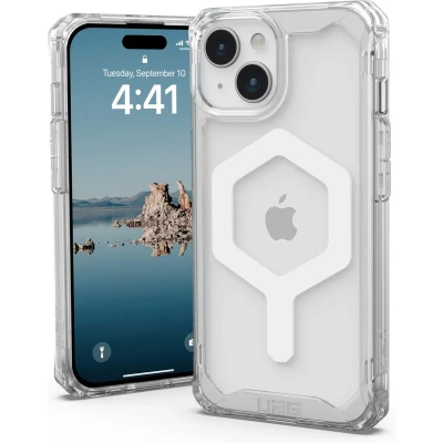 Afbeelding van Apple iPhone 15 MagSafe Hoesje Kunststof UAG Hardcase/Backcover Wit Telefoonhoesje Shockproof/Valbescherming