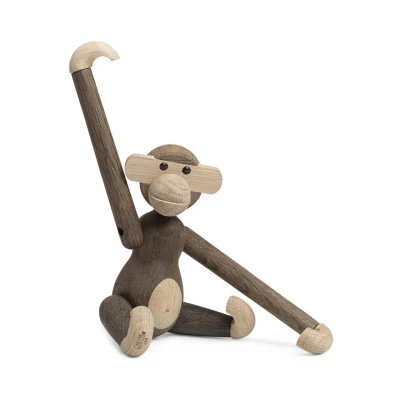 Afbeelding van Kay Bojesen Monkey S ornament 20 cm Donkerbruin
