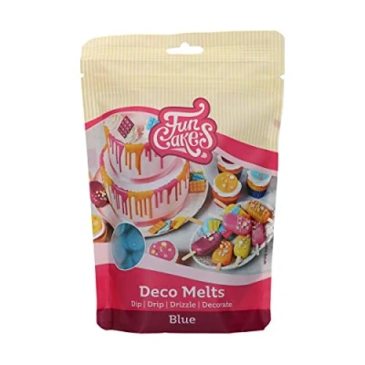 Afbeelding van FunCakes Deco Melts Smeltsnoep Candy Smeltchocolade Blauw 250g