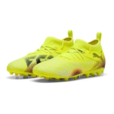 Afbeelding van Puma Future 8 Match MG JR Unisex Voetbalschoenen met kunststof noppen voor kinderen, Maat: 37.5, Yellow alert/puma black/sun struck