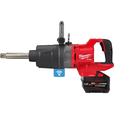 Afbeelding van Milwaukee M18 ONEFHIWF1D 121C FUEL™ ONE KEY™ Accu Slagmoersleutel 1&quot; Hoog Koppel D greep Frictiering Verlengde As 4933499251