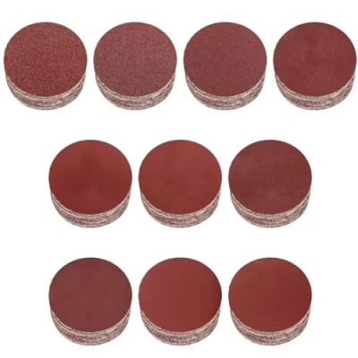 Afbeelding van schuurpapier, klittenband, 100 stuks, mm, 40, 60, 80, 120, 180, 240, 320, 400, 600, 800, klittenbandset