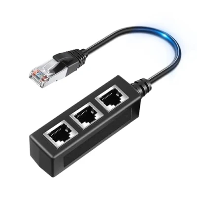 Afbeelding van Ethernet Splitter RJ45 LAN Kabel Connector 1 naar 3 Netwerk Adapter Internet Socket Extender voor Super Cat5, Cat5e, Cat6, Cat7, Cat8