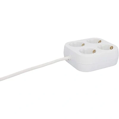 Afbeelding van UNITEC Quattro Stekkerdoos met 4 stopcontacten, 1,4 m, wit