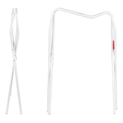 Afbeelding van Hylat Baby Badstandaard frame voor 84cm babybadkuipen compatibel met de merken: Keeper, Maltex, Hylat, Tega, Lapsi, BabyKajo stabiel, inklapbaar, van staal, kleur: wit