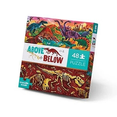 Afbeelding van Crocodile Creek Puzzels Puzzel Above Below Dinosaurus